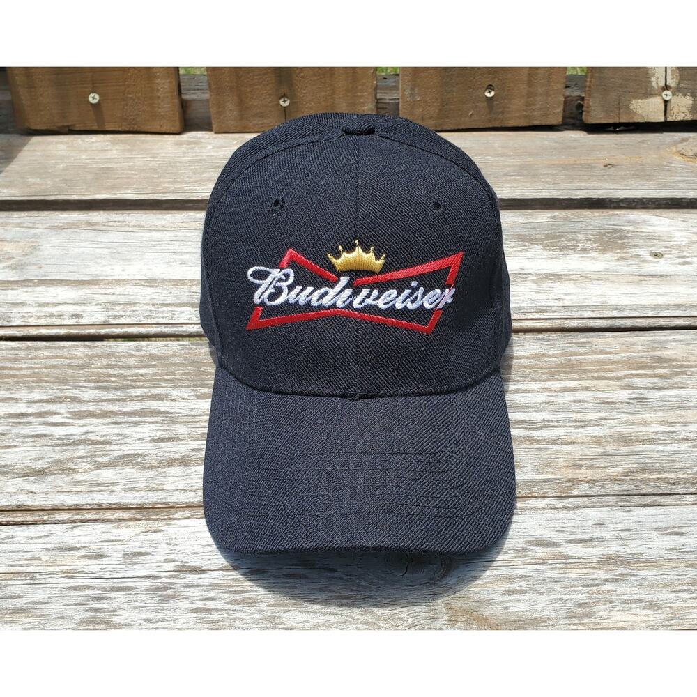 Budweiser Beer Logo Black Hat Cap